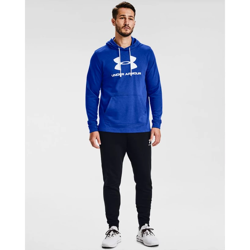 Pánska mikina Under Armour  SPORTSTYLE TERRY LOGO HOODIE blue XL