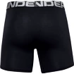 Pánske boxerky Under Armour  Charged Cotton 6in 3Pack Black