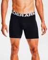 Pánske boxerky Under Armour  Charged Cotton 6in 3Pack Black