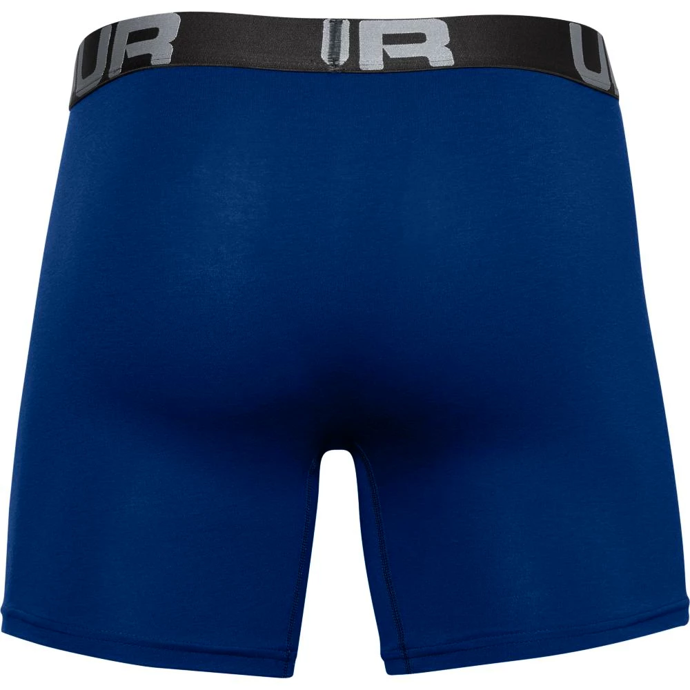 Pánske boxerky Under Armour  Charged Cotton 6in 3Pack Blue