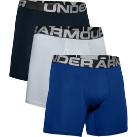 Pánske boxerky Under Armour Charged Cotton 6in 3Pack Blue