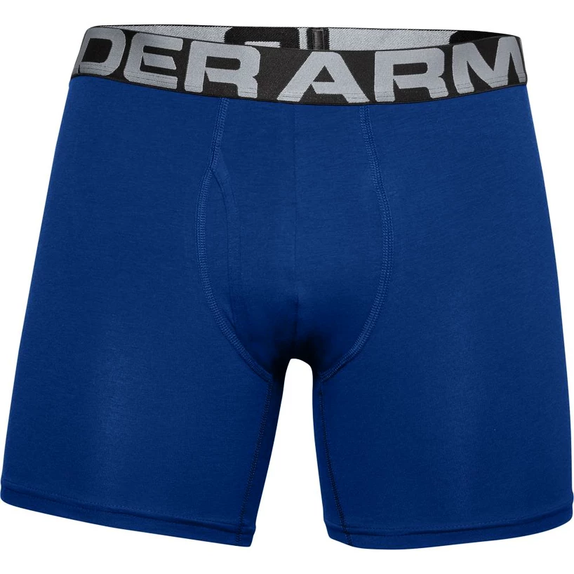 Pánske boxerky Under Armour  Charged Cotton 6in 3Pack Blue  S