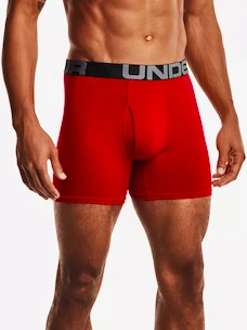 Pánske boxerky Under Armour  Charged Cotton 6in 3Pack Red  S