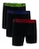Pánske boxerky Under Armour Perf Cotton 6in 3Pack Black