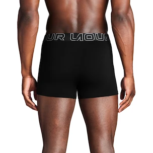 Pánske boxerky Under Armour Perf Cotton Solid 3in 3Pack Black