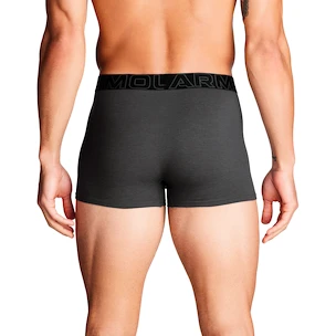 Pánske boxerky Under Armour Perf Cotton Solid 3in 3Pack Castlerock Heather