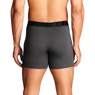 Pánske boxerky Under Armour Perf Cotton Solid 6in 3Pack Castlerock Heather
