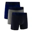 Pánske boxerky Under Armour Perf Cotton Solid 6in 3Pack Navy