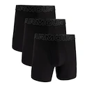 Pánske boxerky Under Armour Perf Tech Mesh Solid 6in 3Pack Black