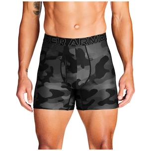 Pánske boxerky Under Armour Perf Tech Print 6in 3Pack Black