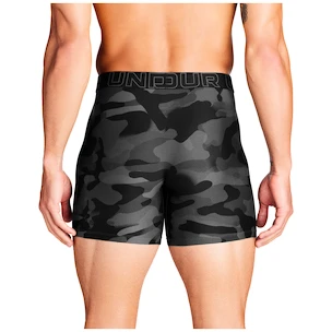 Pánske boxerky Under Armour Perf Tech Print 6in 3Pack Black