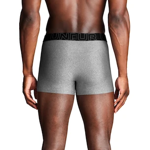 Pánske boxerky Under Armour Perf Tech Solid 3in 3Pack Steel Heather