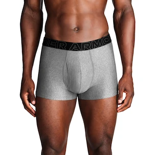 Pánske boxerky Under Armour Perf Tech Solid 3in 3Pack Steel Heather