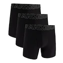 Pánske boxerky Under Armour Perf Tech Solid 6in 3Pack Black