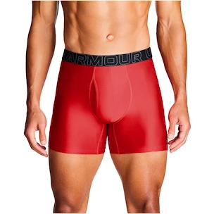 Pánske boxerky Under Armour Perf Tech Solid 6in 3Pack Red