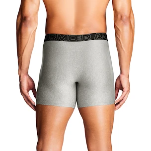Pánske boxerky Under Armour Perf Tech Solid 6in 3Pack Steel Heather
