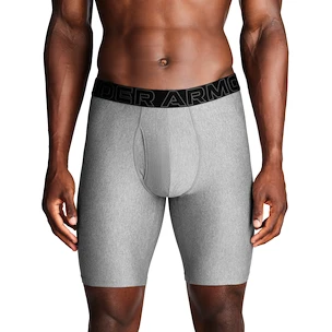 Pánske boxerky Under Armour Perf Tech Solid 9in 3Pack Steel Heather
