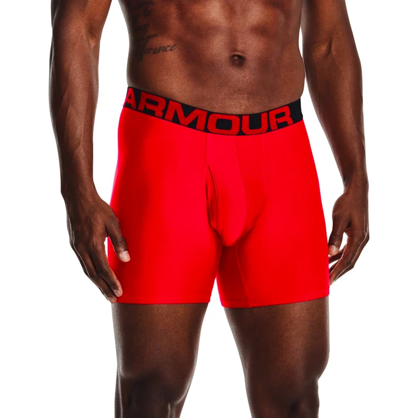 Pánske boxerky Under Armour  Tech 6in 2Pack Red  S