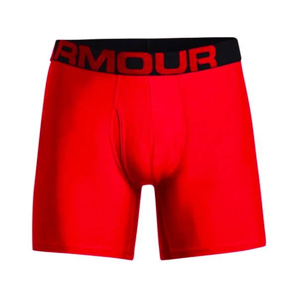 Pánske boxerky Under Armour  Tech 6in 2Pack Red  S