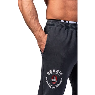 Pánske nohavice Nebbia NEBBIA x OLYMPIA Washed Sweat Joggers LEGEND 795 black
