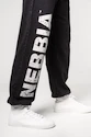 Pánske nohavice Nebbia  Washed-off Gym Sweatpants Baggy Style GYM BRO 373 Black