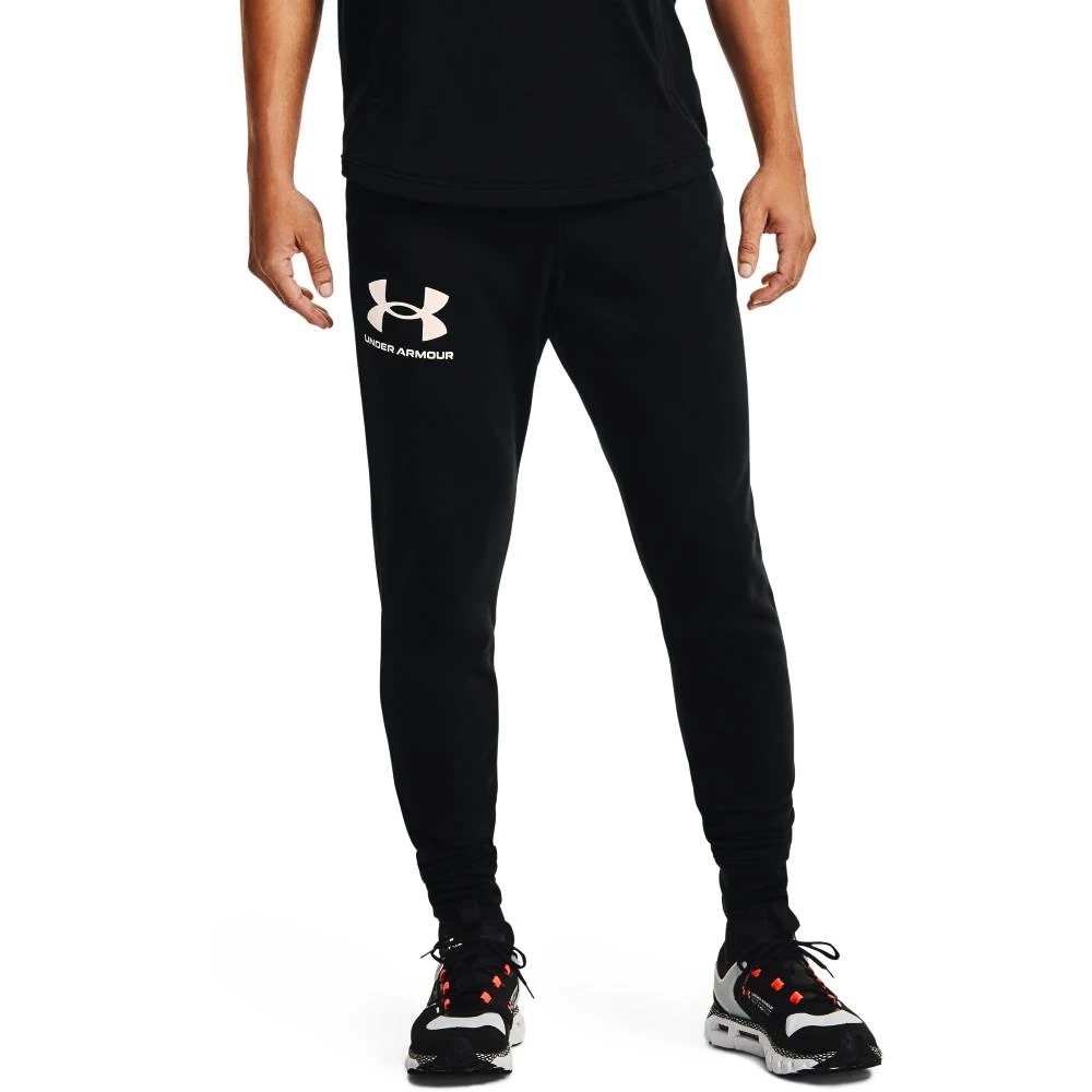 Pánske nohavice Under Armour  RIVAL TERRY JOGGER Black XXL