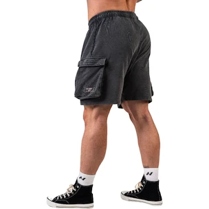 Pánske šortky Nebbia NEBBIA x OLYMPIA Washed Loose Fit Cargo Shorts LEGACY 787 black
