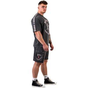 Pánske šortky Nebbia NEBBIA x OLYMPIA Washed Loose Fit Cargo Shorts LEGACY 787 black