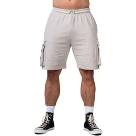 Pánske šortky Nebbia NEBBIA x OLYMPIA Washed Loose Fit Cargo Shorts LEGACY 787 light grey