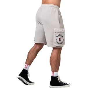 Pánske šortky Nebbia NEBBIA x OLYMPIA Washed Loose Fit Cargo Shorts LEGACY 787 light grey 3XL