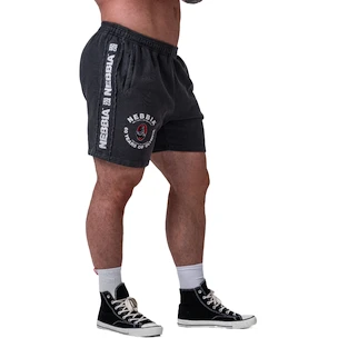 Pánske šortky Nebbia NEBBIA x OLYMPIA Washed Sweat Shorts LEGEND 786 black L