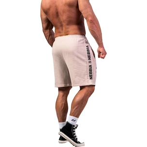 Pánske šortky Nebbia NEBBIA x OLYMPIA Washed Sweat Shorts LEGEND 786 light grey XL