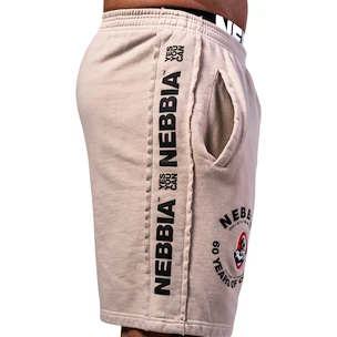 Pánske šortky Nebbia NEBBIA x OLYMPIA Washed Sweat Shorts LEGEND 786 light grey XL