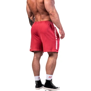 Pánske šortky Nebbia NEBBIA x OLYMPIA Washed Sweat Shorts LEGEND 786 red