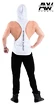 Pánske tielko Nebbia  Aesthetic Warrior Tílko Kapuce 124 bílé