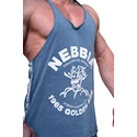 Pánske tielko Nebbia NEBBIA x OLYMPIA Washed Muscle Back Stringer GOLDEN AGE 791 blue