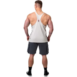 Pánske tielko Nebbia NEBBIA x OLYMPIA Washed Muscle Back Stringer GOLDEN AGE 791 light grey