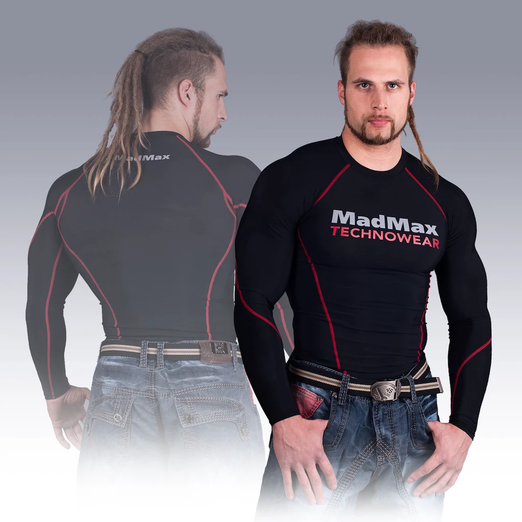 Pánske tričko MadMax  MSW902 Black/Red