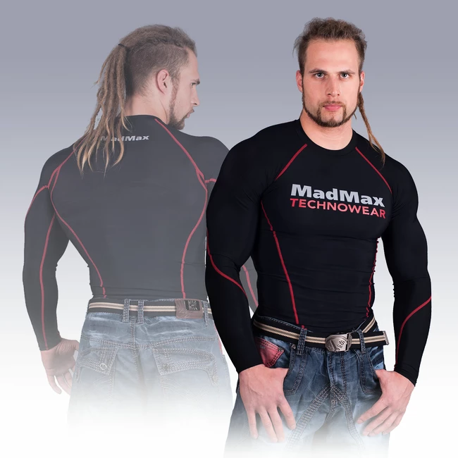 Pánske tričko MadMax  MSW902 Black/Red
