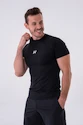 Pánske tričko Nebbia  Functional Slim-fit T-shirt 324 black