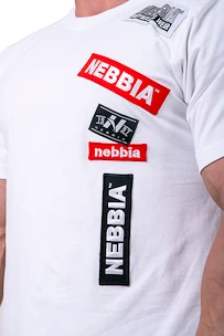 Pánske tričko Nebbia  Labels tričko 171 bílé