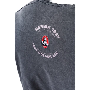 Pánske tričko Nebbia NEBBIA x OLYMPIA Washed Oversized T-Shirt GOLDEN AGE 790 black