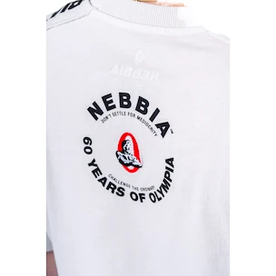Pánske tričko Nebbia NEBBIA x OLYMPIA Washed Oversized T-Shirt GOLDEN AGE 790 light grey