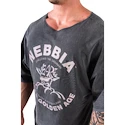 Pánske tričko Nebbia NEBBIA x OLYMPIA Washed Rag Top GOLDEN AGE 788 black
