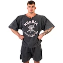 Pánske tričko Nebbia NEBBIA x OLYMPIA Washed Rag Top GOLDEN AGE 788 black