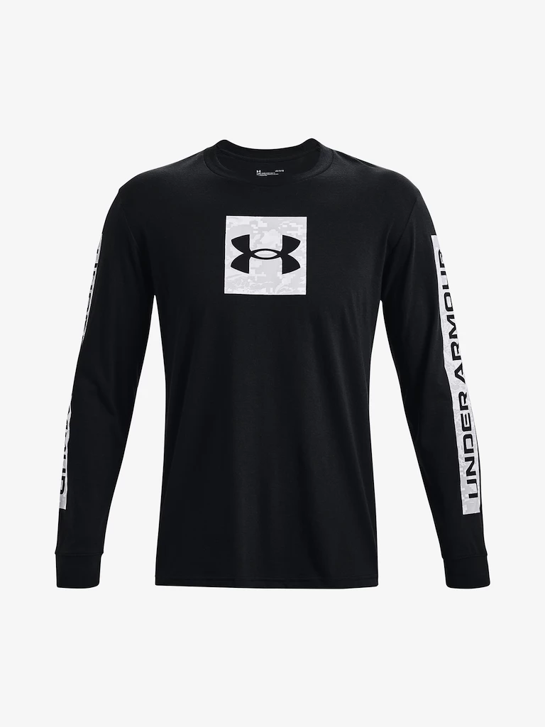 Pánske tričko Under Armour  CAMO BOXED SPORTSTYLE LS-BLK