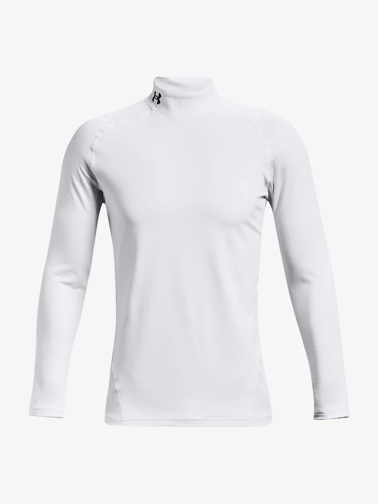 Pánske tričko Under Armour  Fitted Mock-WHT