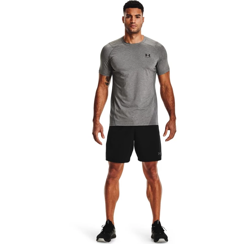 Pánske tričko Under Armour HeatGear Fitted SS Grey XXL