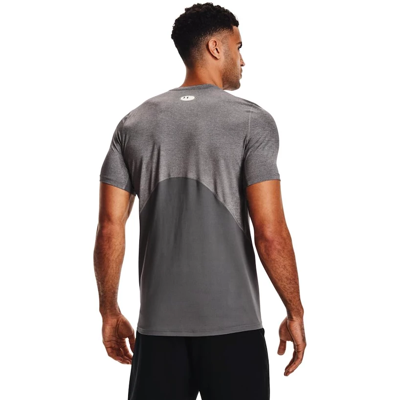 Pánske tričko Under Armour HeatGear Fitted SS Grey XXL