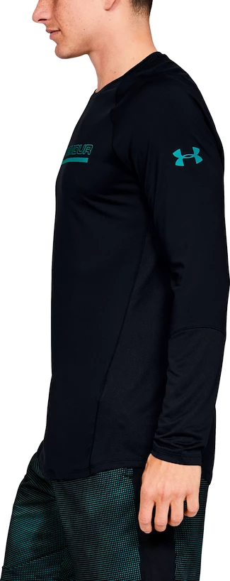 Pánske tričko Under Armour MK1 MK1 LS Wordmark Black S